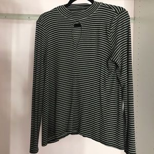 American Eagle women’s striped long sleeve top
